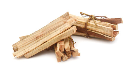 The logs of fire wood isolated on white