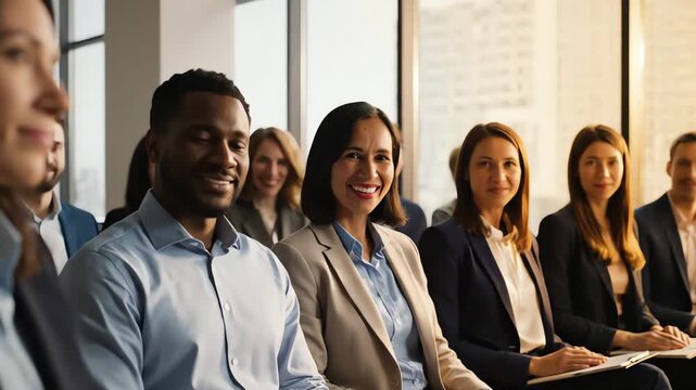 CEO Delivering Hopeful Address to Employees After Crisis &ndash; AI Generated