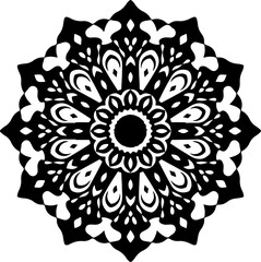 Vintage Ornamental Round Mandala Graphic