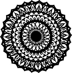 Vintage Ornamental Round Mandala Graphic