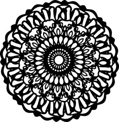 Intricate Floral Circle Mandala Design