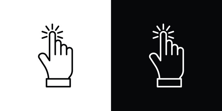 Easy to use icon outline. Vector isolated pictogram for web