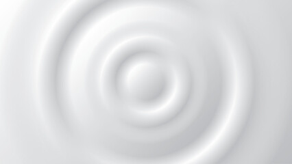 Abstract 3D circle wave on white background