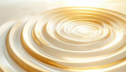 Abstract image of a golden spiral pattern with a bright, ethereal glow emanating from the center.