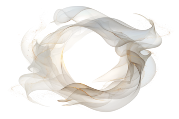 Abstract circular smoke and flame swirl designs