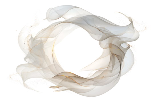 Abstract circular smoke and flame swirl designs