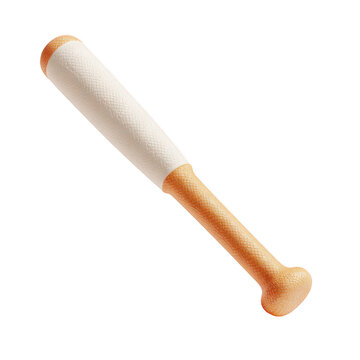 Baseball bat isolated on transparent background for sport game