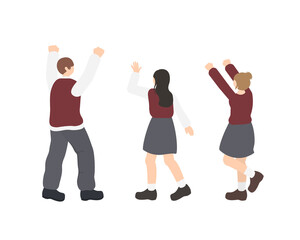 교복입은 학생 캐릭터