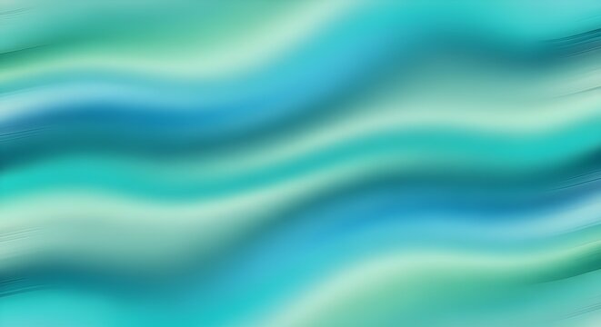 Abstract flowing waves of turquoise and green watercolor texture background