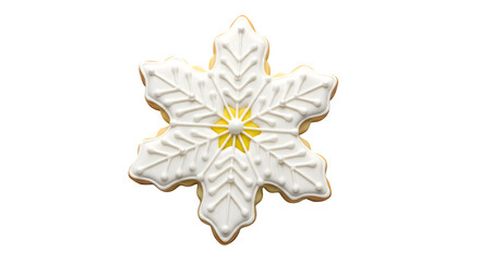 Snowflake Sugar Cookie, isolated on transparent background