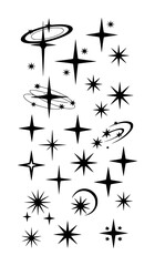 A Collection of Mid-Century Modern Starbursts and Sparkle Elements