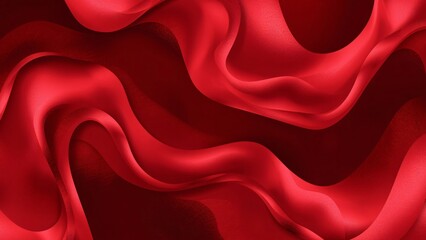 "Biomorphic Abstract Shapes Background with Luxury Deep Red Palette for Valentine's Day Promotions"