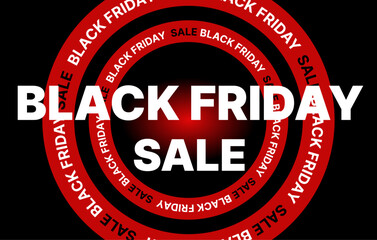 Black Friday sale inscription design template. Black Friday banner. Vector illustration.