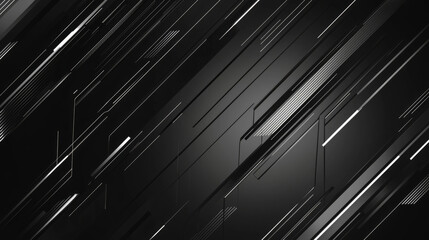 Dark minimalist background with glowing white lines and geometric symmetry