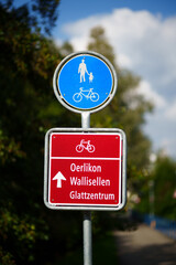 Veloweg nach Oerlikon, Wallisellen, Glattzentrum. Aufgenommen in D&uuml;bendorf