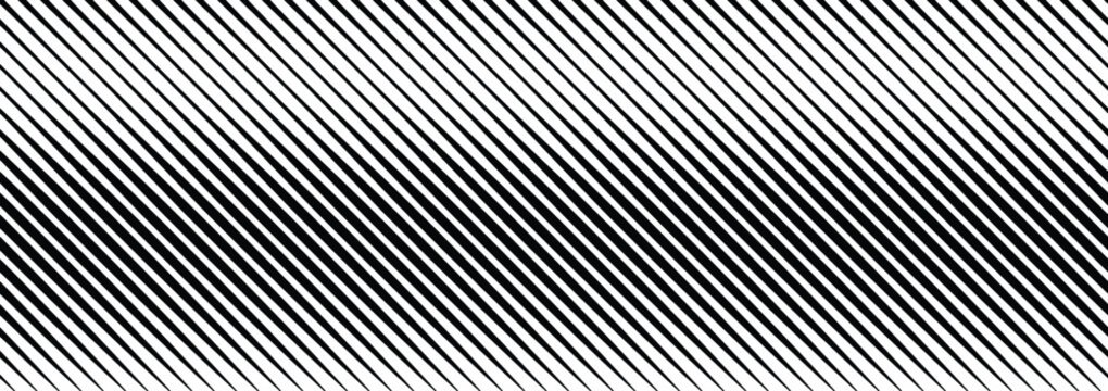 Abstract Black and White Diagonal Parallel Lines Pattern Background with Moire Effect and Optical Illusion