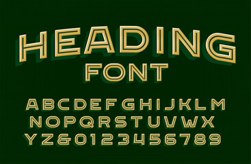 Bold distressed sans-serif alphabet. Uppercase letters and numbers with a vintage texture. Perfect for headlines, logos, and posters. Vector typeface for branding.