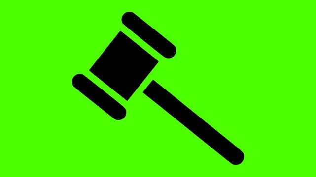 judge illustration gavel silhouette green logo screen icon video outline justice law court lawyer legal authority crime hammer business shape juridical vector graphic background