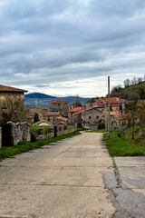 Fototapeta premium Picturesque medieval village of Villanueva de Henares - Aguilar de Campoo