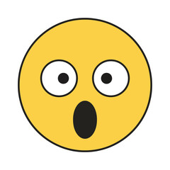 Surprised Emoji Icon Expressing Shock, Amazement, and Unexpected Reactions