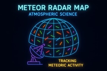 Neon Meteoric Radar System with Detection Waves for Space Monitoring