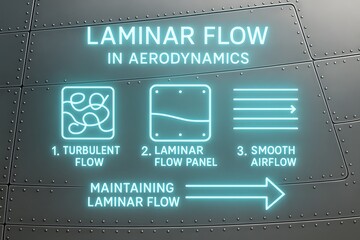 Laminar Flow Infographic with Smooth Fluid Motion for Engineering Diagrams