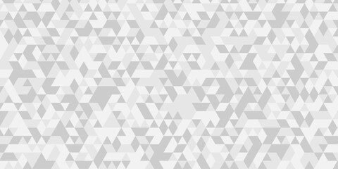 Abstract geometric wall tile and metal cube background triangle wallpaper. Seamless geometric pattern low polygon backdrop background. Gray diamond overlap polygonal background.	