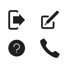 Interaction Actions Solid Interface Icon Set