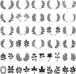 “Botanical Leaf Silhouette Vector Set – Tropical & Minimal Foliage EPS Pack”
