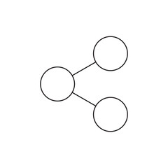Single Line Icon: Share Network Connection