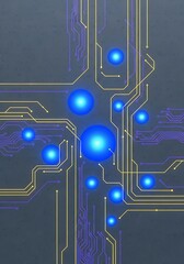 Abstract technological motherboard background circuit design concept