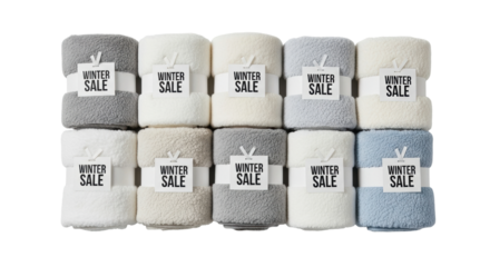 Soft winter sale: cozy fleece blankets in assorted colors
