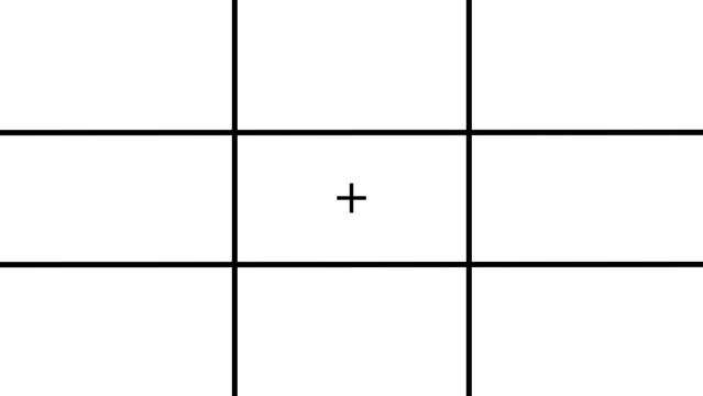 The Rule of Thirds Black Grid