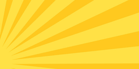Obraz premium Modern yellow banner with Sun rays, lines background, light abstract modern simple. eps 10