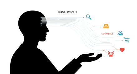 Vibrant 1970s Pop Art Illustration of Man Dancing on Wavy Psychedelic Retro Background