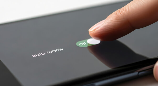 Auto-renew switch set to on