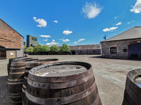 Barrel of irish whiskey by Old Jameson Distillery Ireland