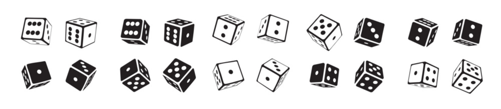 dice of collection vector illustration