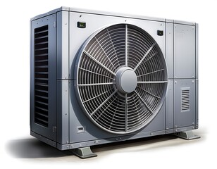 Fototapeta premium An isolated outdoor unit on a white background