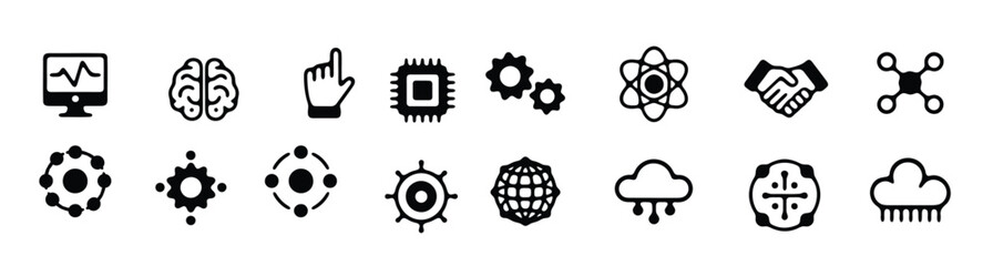 Collection of Technology and Innovation Icons vector