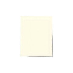 Cream paper sheet with shadow overlay for layouts