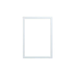 Clean white picture frame template for mockups