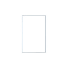 Modern white frame template for product display