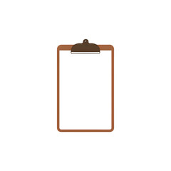 Clipboard with blank sheet for notes or checklist