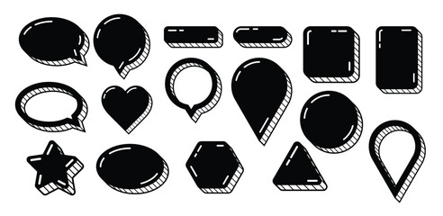 Doodle banner design style vector illustration