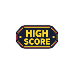 Achieve top performance with this winning high score badge