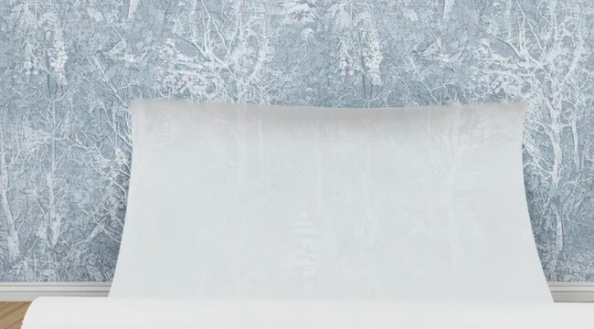 Unveiling Seamlessness: A Step-by-Step Wallpaper Installation Tutorial with Wintery Forest Motif