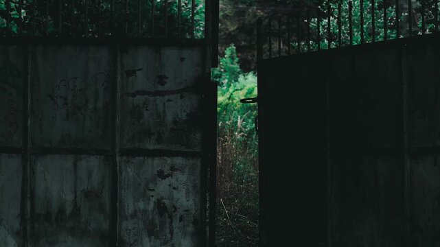 A spooky look at a potential crime scene out of city