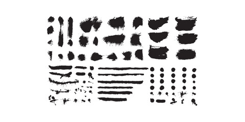 Vector Brush Set design fully editable high quality