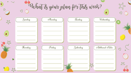 Printable Weekly Plan,Cute Printable Planner Templates, Weekly Schedule, To-Do List & Agenda Pages, Minimalist Calendar & Organizer Set – Aesthetic Weekly and Daily Planning Sheets, Floral Stationery